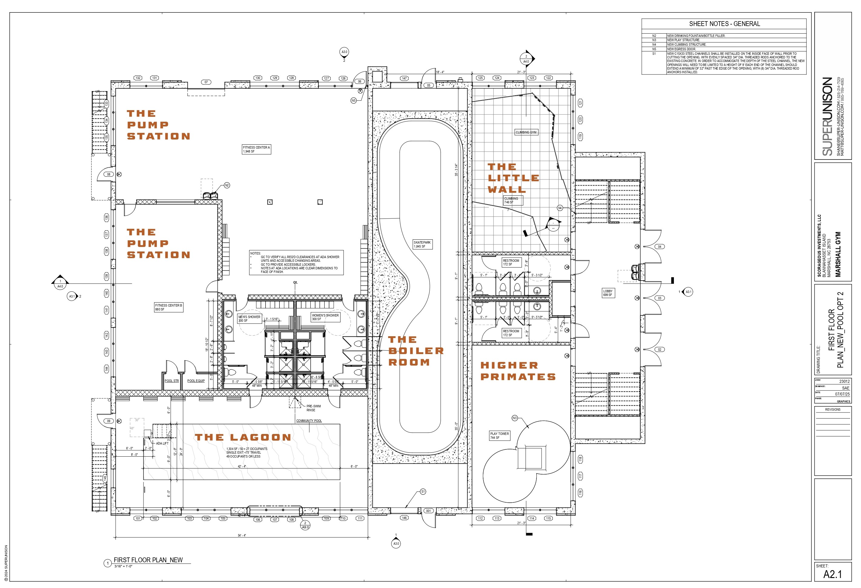 River Island Gym features and amenities